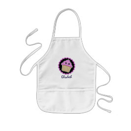 Rosa Kawaii Cupkaka Kids Apron Barnförkläde