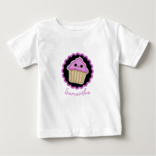 Rosa Kawaii Cuptårta Småbarn Shirt Tröja