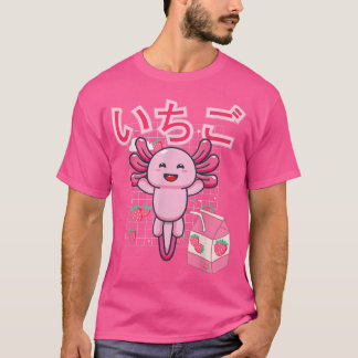 Rosa Kawaii Japanska Aesthetic Strawberry Mjölk cu T Shirt