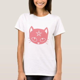 Rosa Kawaii Pagan Cat T-Shirt