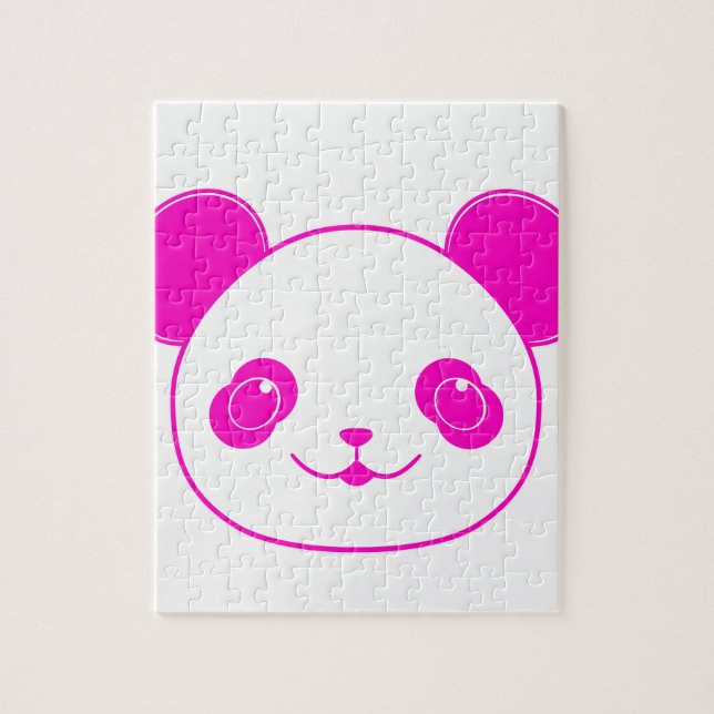 Rosa Kawaii Panda Bear Pussel (Vertikal)