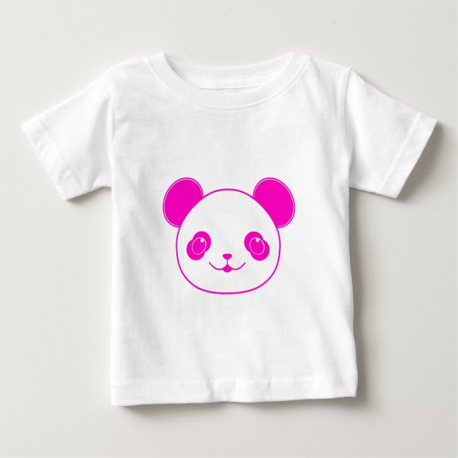 Rosa Kawaii Panda Bear Tee (Framsida)