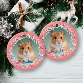 Rosa Keepsaké Photo Helgdag WAN Julgransprydnad Keramik