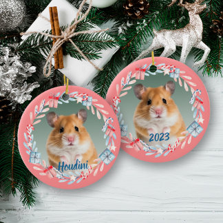 Rosa Keepsaké Photo Helgdag WAN Julgransprydnad Keramik