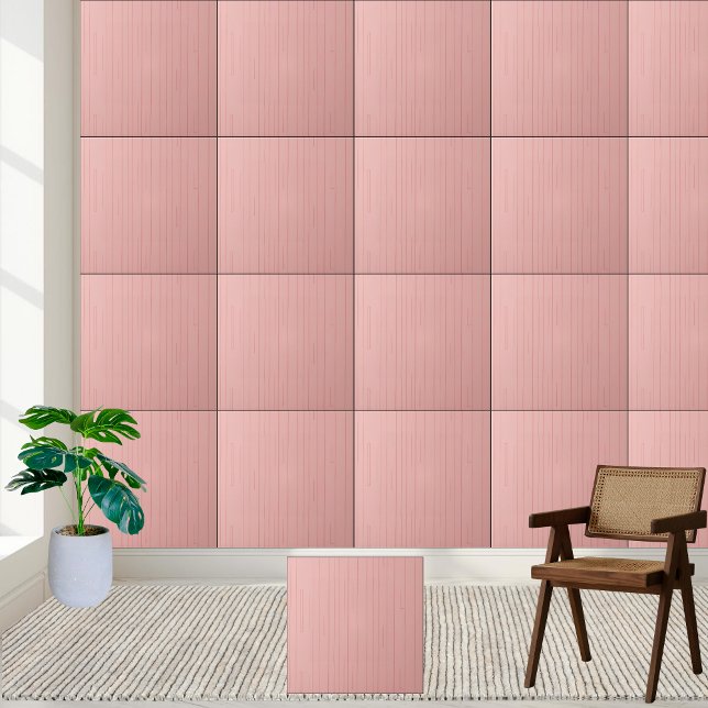 Rosa keramiska plattor av keramiskt trä kakelplatta (Pink Wood Grain Ceramic Tile)