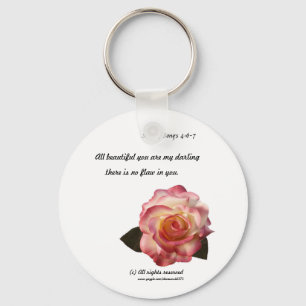 Rosa Keychain Nyckelring