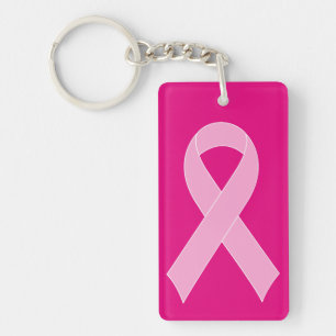 Rosa keychains för bandbröstcancermedvetenhet nyckelring