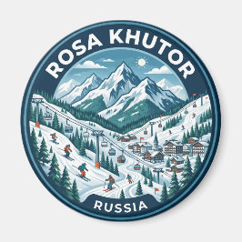 Rosa Khutor alpinanläggning Ryssland Magnet
