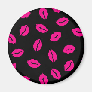Rosa kisses mönster magnet