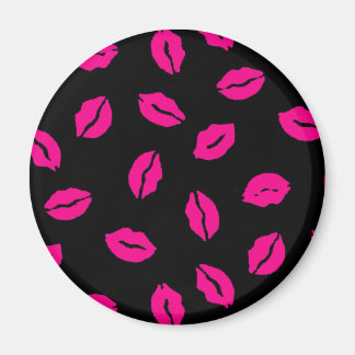 Rosa kisses mönster magnet
