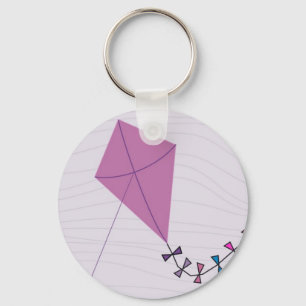 Rosa Kite Nyckelring