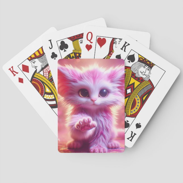 Rosa Kitten Casinokort (Baksidan)
