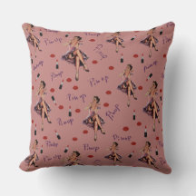 rosa klämmer upp flicka mönster