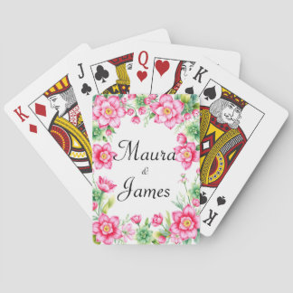 Rosa Klassiska uppspelningskort Casinokort