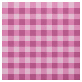 Rosa klassiskt rutigt Pima-bomullstyg Tyg