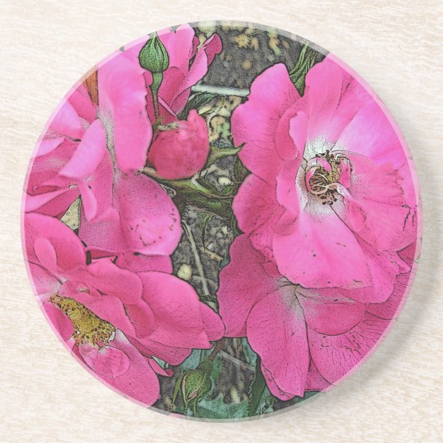 Rosa klättrande Ro Underlägg (Framsidan)