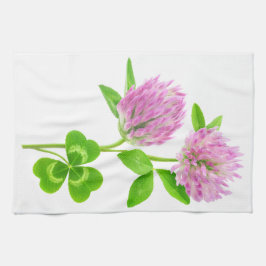 Rosa klöver kökshandduk