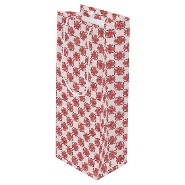 Rosa Klöver Ribbon Template av Kenneth Yoncich (Framsidan Vinklad)