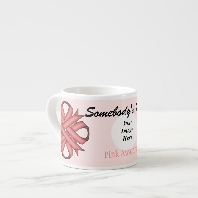 Rosa Klöver Ribbon Template av Kenneth Yoncich Espressomugg (Framsida vänster)