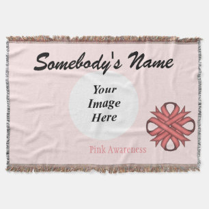 Rosa Klöver Ribbon Template av Kenneth Yoncich Filt