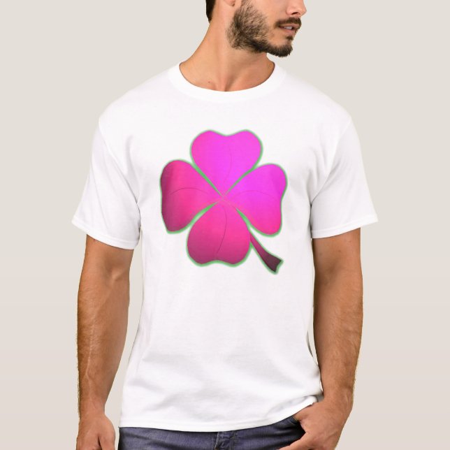 Rosa klöver t shirt (Framsida)