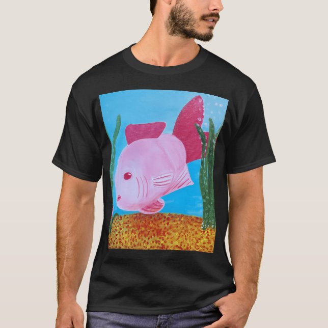 Rosa klownfisk t shirt (Framsida)