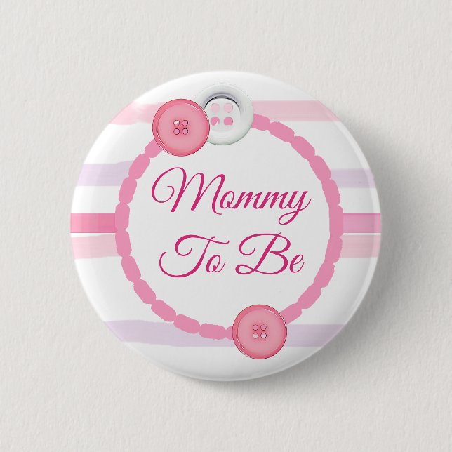 Rosa-knappar Mamma som ska vara babystövel Knapp (Framsida)