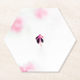 Rosa Knopp Blommig Pappersunderlägg Underlägg Papper