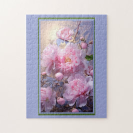 Rosa knoppar och blommor Pussel