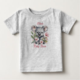 Rosa Koala Födelsedag med vattenfärg  T Shirt