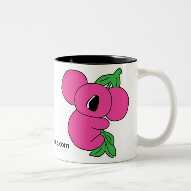 Rosa Koalamugg Två-Tonad Mugg (Höger)