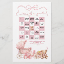 Rosa Kokett Babyvagn Hitta Gäst Bingo