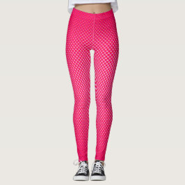 Rosa kolfiber mönstrad leggings