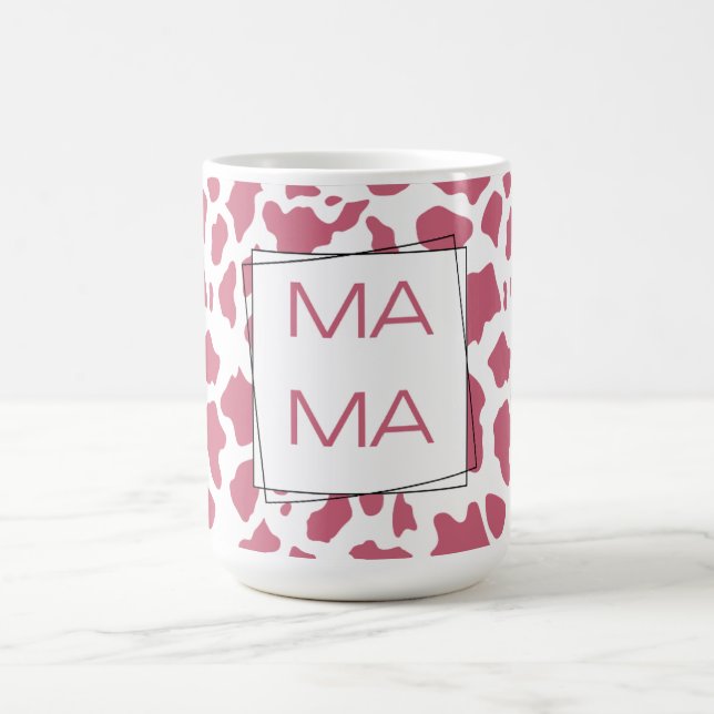 Rosa komärtryck “MAMMA” Kaffemugg (Center)