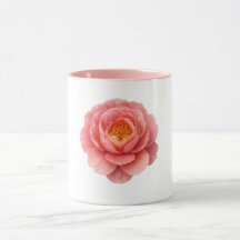 Rosa kombinationsmugg - Peonyblomma