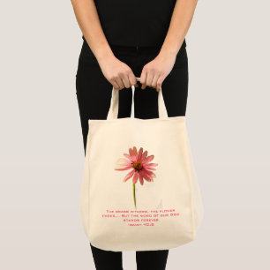 Rosa konblomma Om den blomman börjar blekna Tygkasse