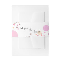 Rosa konetti circles bröllop