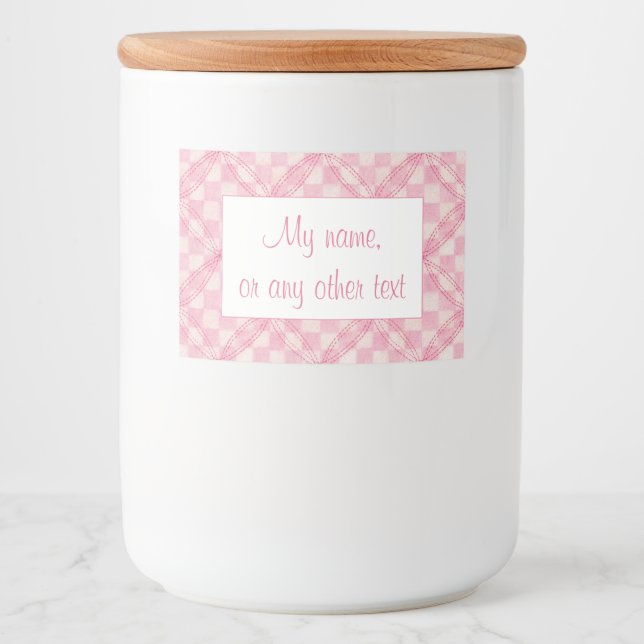 ROSA KONTROLLKARTO 2"x3" Etikett / Horisontell (Framsida)