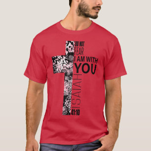 Rosa Kor Faith over Fear Christian Religiösa Ver T Shirt