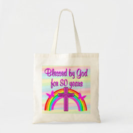 ROSA KOR OCH RAINBOW 80:E BIRTHDAY TOTE BAG TYGKASSE