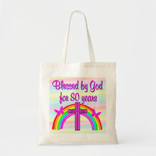 ROSA KOR OCH RAINBOW 80:E BIRTHDAY TOTE BAG TYGKASSE