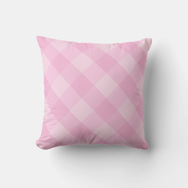 Rosa Kor Rand Pillow Kudde (Framsida)