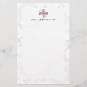 Rosa Kor/Swirl Nurse Brevpapper