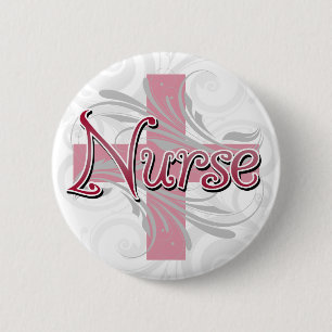 Rosa Kor/Swirl Nurse Knapp