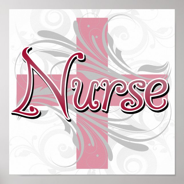 Rosa Kor/Swirl Nurse Poster (Framsidan)