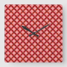 Rosa kor tartan råkade ut för lindrig lindring av  fyrkantig klocka