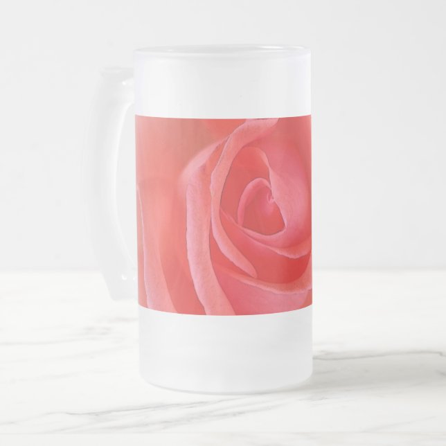 rosa koral ro frostat ölglas (Framsida vänster)
