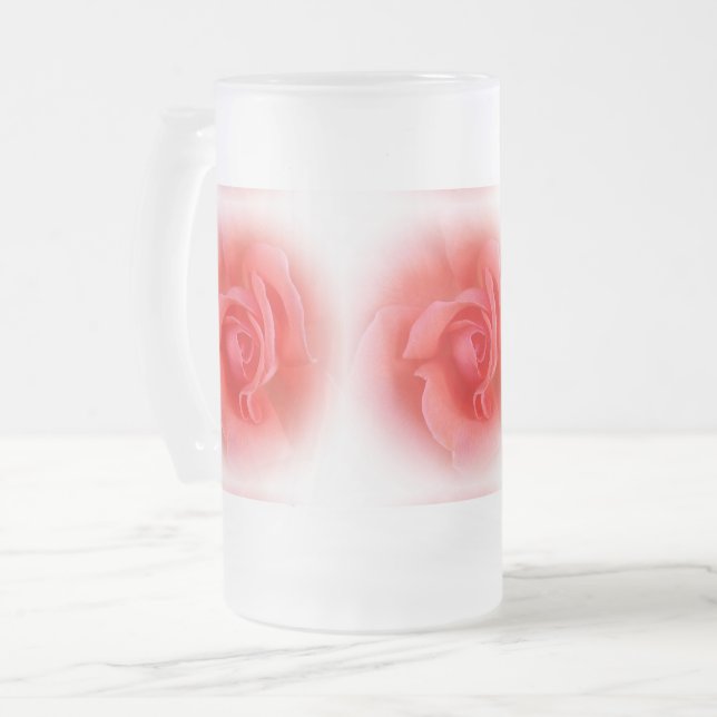 rosa koral ro frostat ölglas (Framsida vänster)