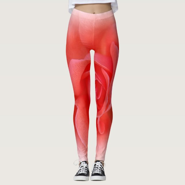 rosa koral ro leggings (Framsida)