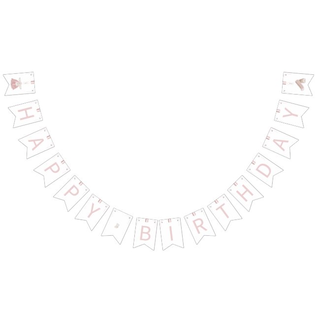 Rosa Koreanska oljankanki Grattis på födelsedagen Vimplar (Alla)